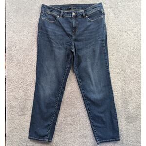 Talbots Simply Flattering Collection Ankle Jeans Size 16 Medium Wash Stretch